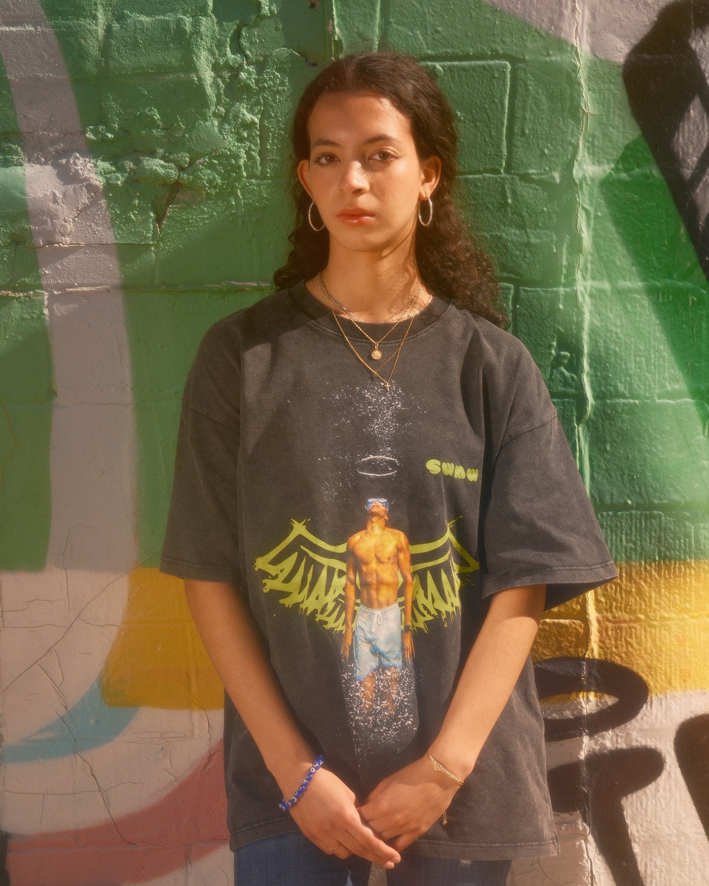 ๐ Swimming With My Wings โ Lime Edition Art Shirt by UDO